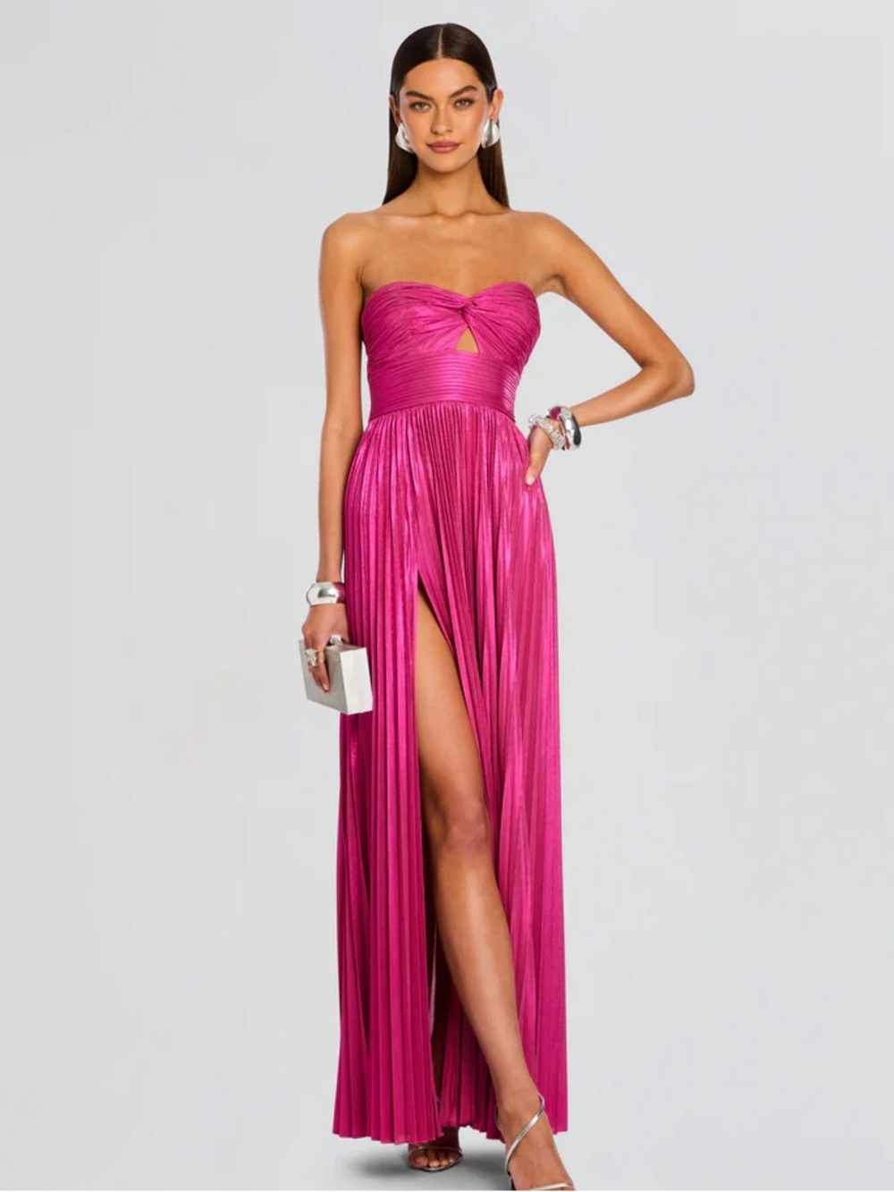 Retrofête Elora Dress in Hot Pink